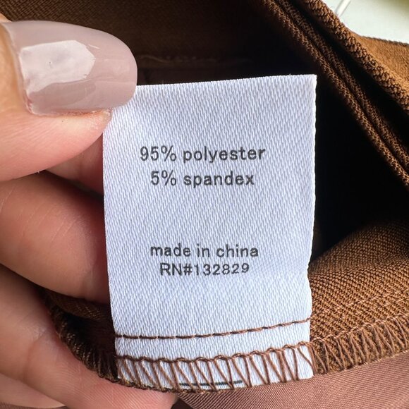 Remi x Revolve Pants Womens Medium Brown Danielle Belted Preppy Chic Lagenlook - Picture 12 of 12